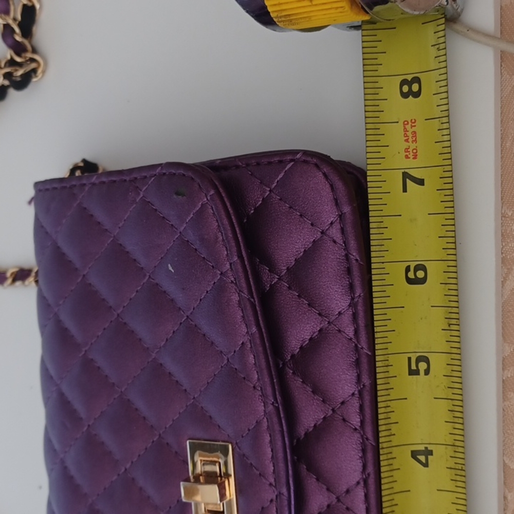 Mellow World Amanda Quilted Purple Crossbody Bag Gem